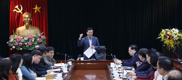 Trưởng Ban Tuyên giáo Trung ương Võ Văn Thưởng chủ trì cuộc họp. - Sputnik Việt Nam