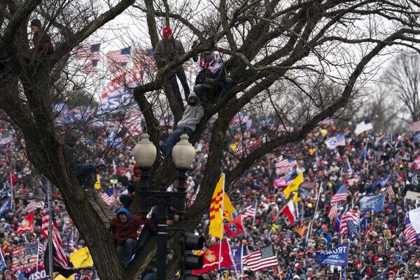 Lá cờ ba sọc trên Đồi Capitol ở Washington - Sputnik Việt Nam