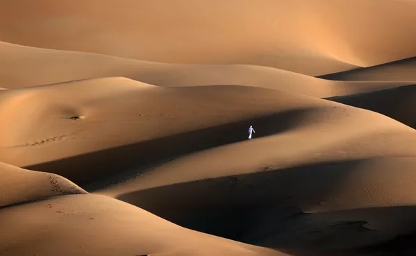 Người đàn ông trong cồn cát ở sa mạc Liwa, UAE Người đàn ông trong cồn cát ở sa mạc Liwa, UAE - Sputnik Việt Nam