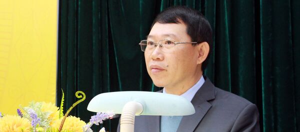 Chủ tịch UBND tỉnh Bắc Giang Lê Ánh Dương phát biểu tại buổi lễ. Chủ tịch UBND tỉnh Bắc Giang Lê Ánh Dương phát biểu tại buổi lễ. - Sputnik Việt Nam