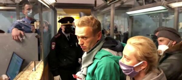 Alexei Navalny bị bắt giữ tại sân bay Sheremetyevo  - Sputnik Việt Nam