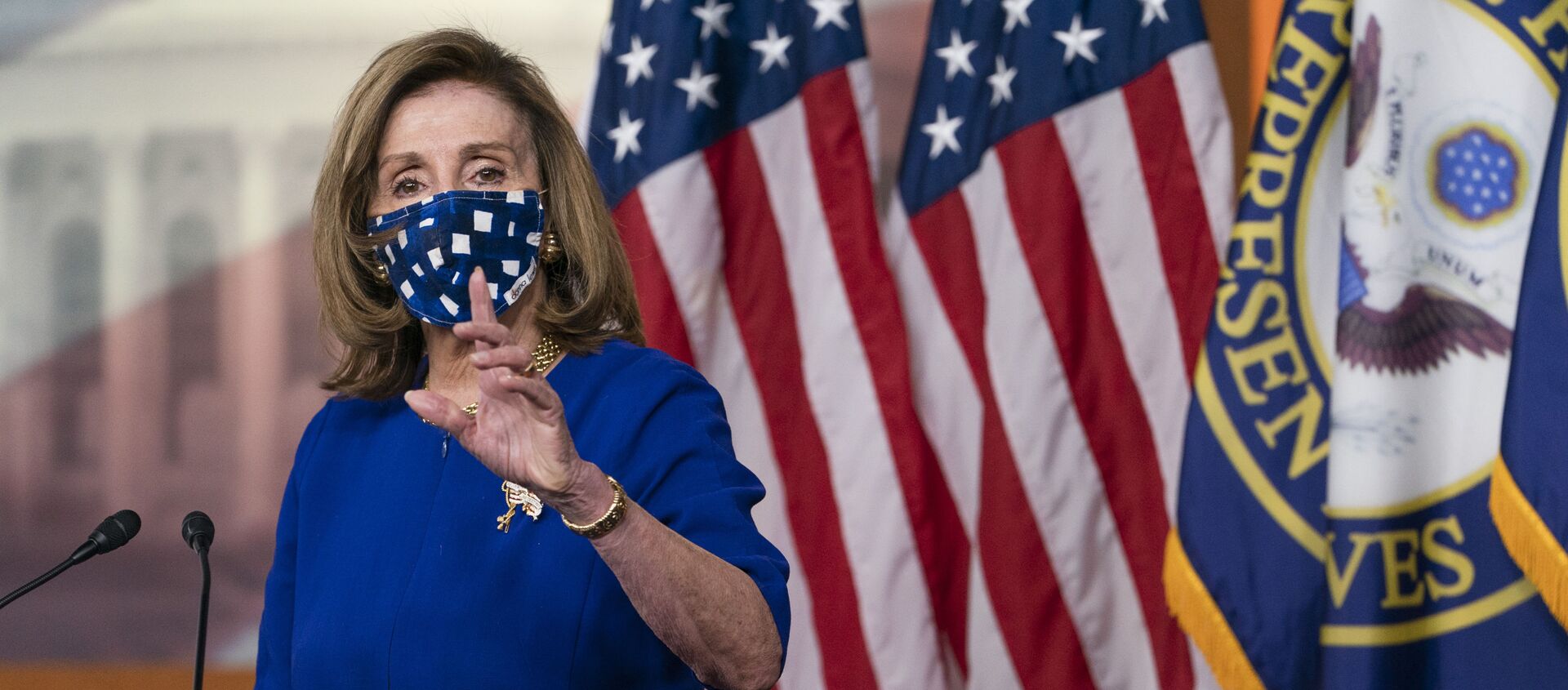 Chủ tịch Hạ viện Mỹ Nancy Pelosi  - Sputnik Việt Nam, 1920, 19.05.2021