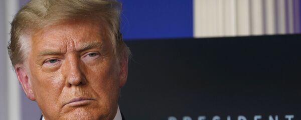 In this Friday, Nov. 20, 2020, file photo, President Donald Trump listens during an event in the briefing room of the White House in Washington. - Sputnik Việt Nam