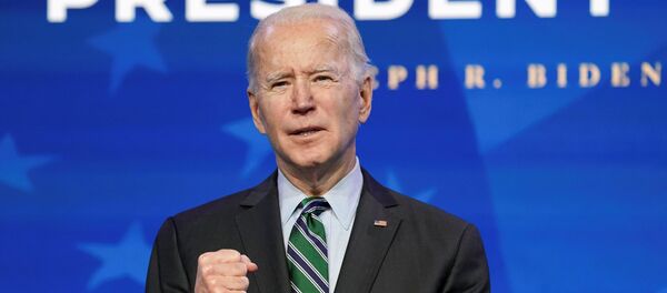 Tổng thống đắc cử Hoa Kỳ Joe Biden phát biểu tại sự kiện tưởng niệm bệnh do coronavirus (COVID-19) tại Đài tưởng niệm Lincoln ở Washington, Hoa Kỳ ngày 19 tháng 1 năm 2021. REUTERS / Tom Brenner / File Photo - Sputnik Việt Nam