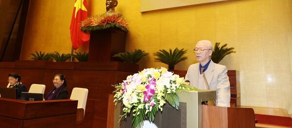 Tổng Bí thư, Chủ tịch nước Nguyễn Phú Trọng chỉ đạo Hội nghị triển khai công tác bầu cử ĐBQH khóa XV và HĐND các cấp nhiệm kỳ 2021-2026 - Sputnik Việt Nam