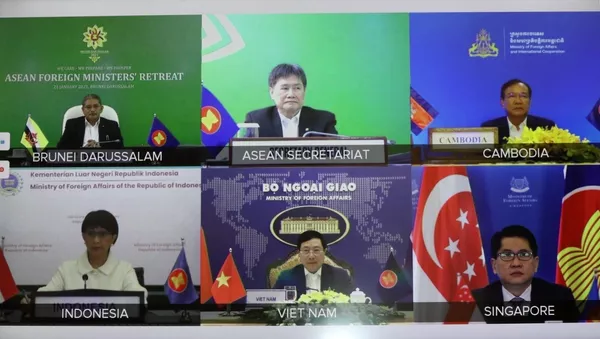 Phó Thủ tướng Phạm Bình Minh dự hội nghị khởi động năm ASEAN 2021 Phó Thủ tướng Phạm Bình Minh dự hội nghị khởi động năm ASEAN 2021 - Sputnik Việt Nam