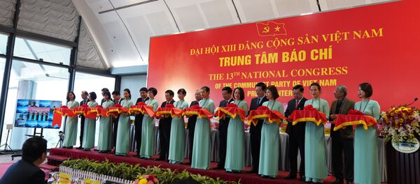 Khai trương Trung tâm báo chí Đại hội XIII  - Sputnik Việt Nam