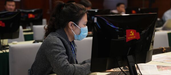 Báo chí tác nghiệp làm việc tại Đại hội Đảng Cộng sản Việt Nam XIII Báo chí tác nghiệp làm việc tại Đại hội Đảng Cộng sản Việt Nam XIII - Sputnik Việt Nam