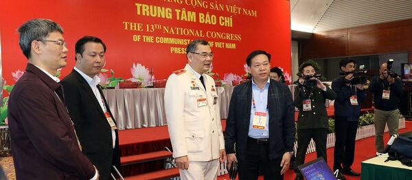 Kiểm tra hoạt động tại Trung tâm Báo chí Đại hội XIII của Đảng - Sputnik Việt Nam