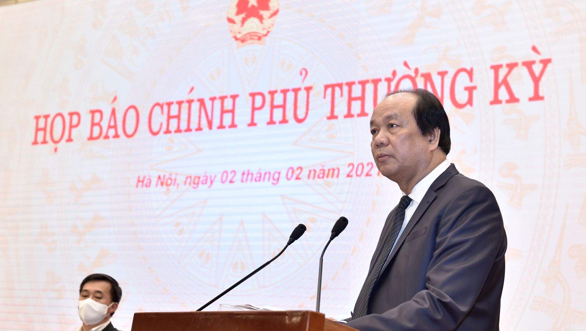 Bộ trưởng, Chủ nhiệm Văn phòng Chính phủ Mai Tiến Dũng phát biểu. - Sputnik Việt Nam, 1920, 02.02.2021