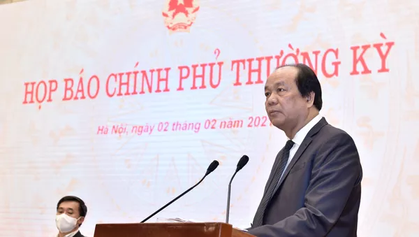 Bộ trưởng, Chủ nhiệm Văn phòng Chính phủ Mai Tiến Dũng phát biểu. - Sputnik Việt Nam