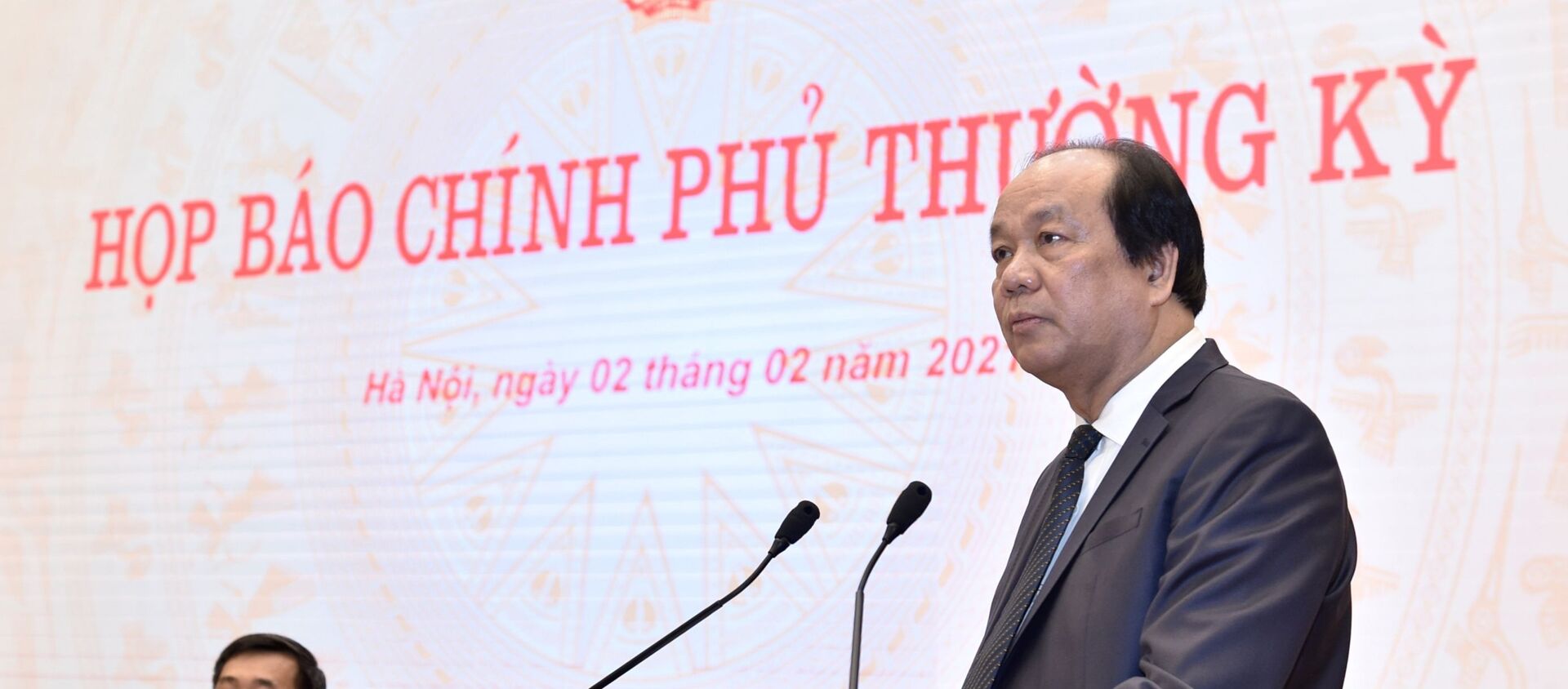 Bộ trưởng, Chủ nhiệm Văn phòng Chính phủ Mai Tiến Dũng phát biểu. - Sputnik Việt Nam, 1920, 02.02.2021