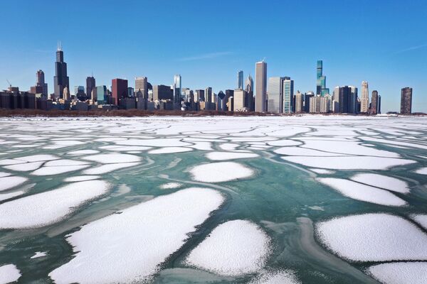 Băng trên hồ Michigan, Hoa Kỳ - Sputnik Việt Nam