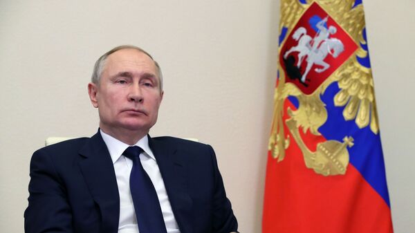 Tổng thống Liên bang Nga V.Putin họp với lãnh đạo các phái của Đuma Quốc gia Liên bang Nga - Sputnik Việt Nam