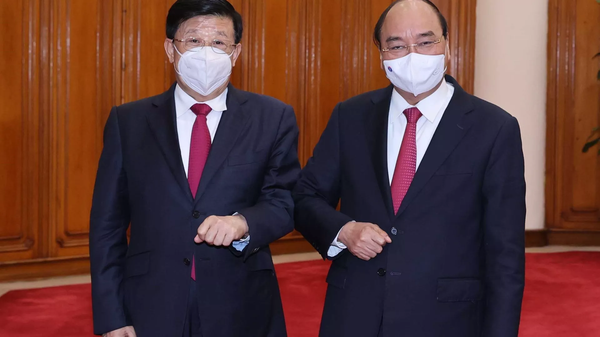 Thủ tướng Nguyễn Xuân Phúc và Bộ trưởng Công an Trung Quốc Triệu Khắc Chí tại buổi tiếp.