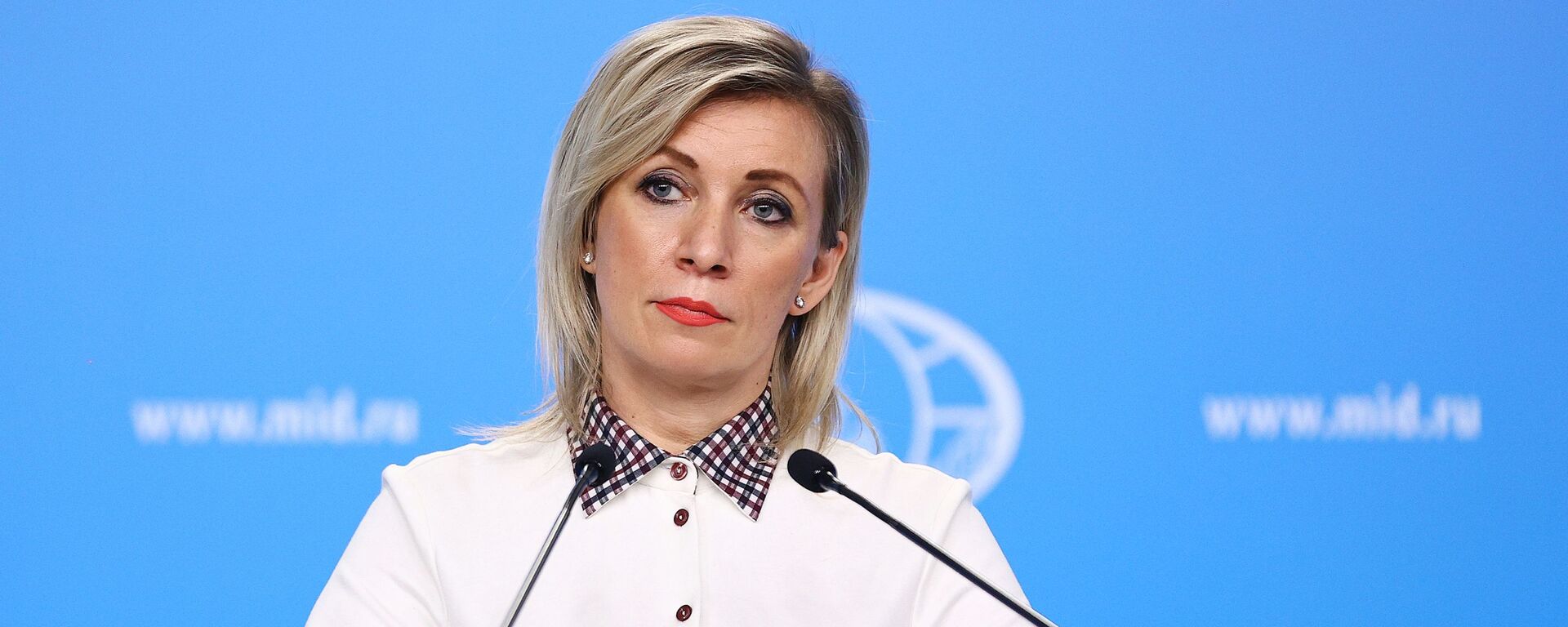 Phát ngôn viên Bộ Ngoại giao Nga Maria Zakharova. - Sputnik Việt Nam, 1920, 21.02.2022