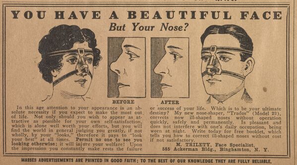 Ảnh chụp bài báo về việc chỉnh sửa mũi trong The Masses - Sputnik Việt Nam