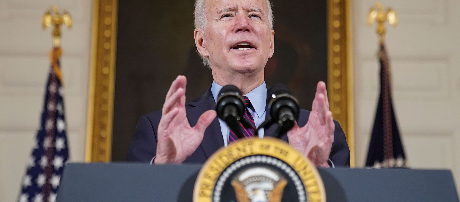 Tổng thống Hoa Kỳ Joe Biden tại Nhà Trắng, Washington. - Sputnik Việt Nam, 1920, 12.03.2021