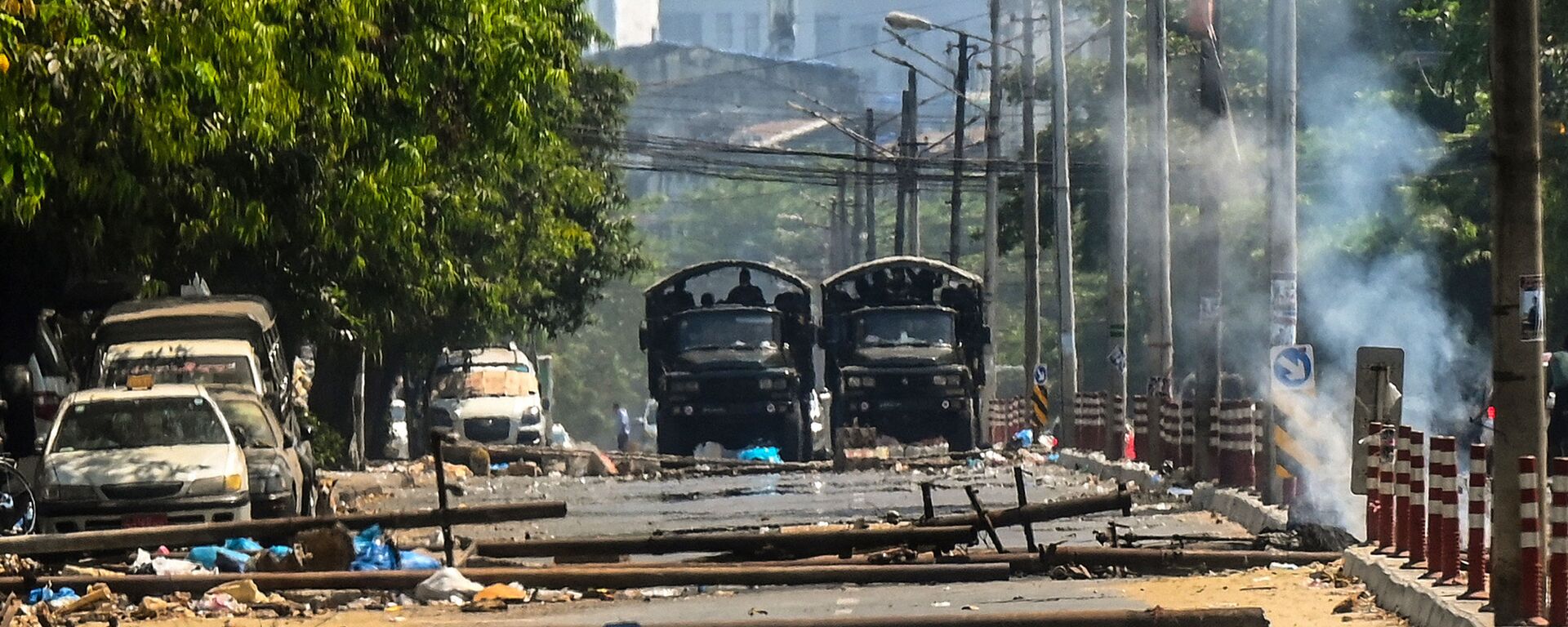 Cuộc biểu tình ở Yangon, Myanmar. - Sputnik Việt Nam, 1920, 06.08.2024