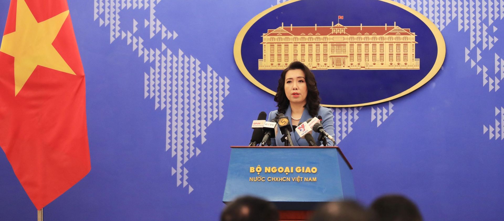 Người phát ngôn Bộ Ngoại giao Lê Thị Thu Hằng chủ trì họp báo thường kỳ tháng 3. - Sputnik Việt Nam, 1920, 11.03.2021
