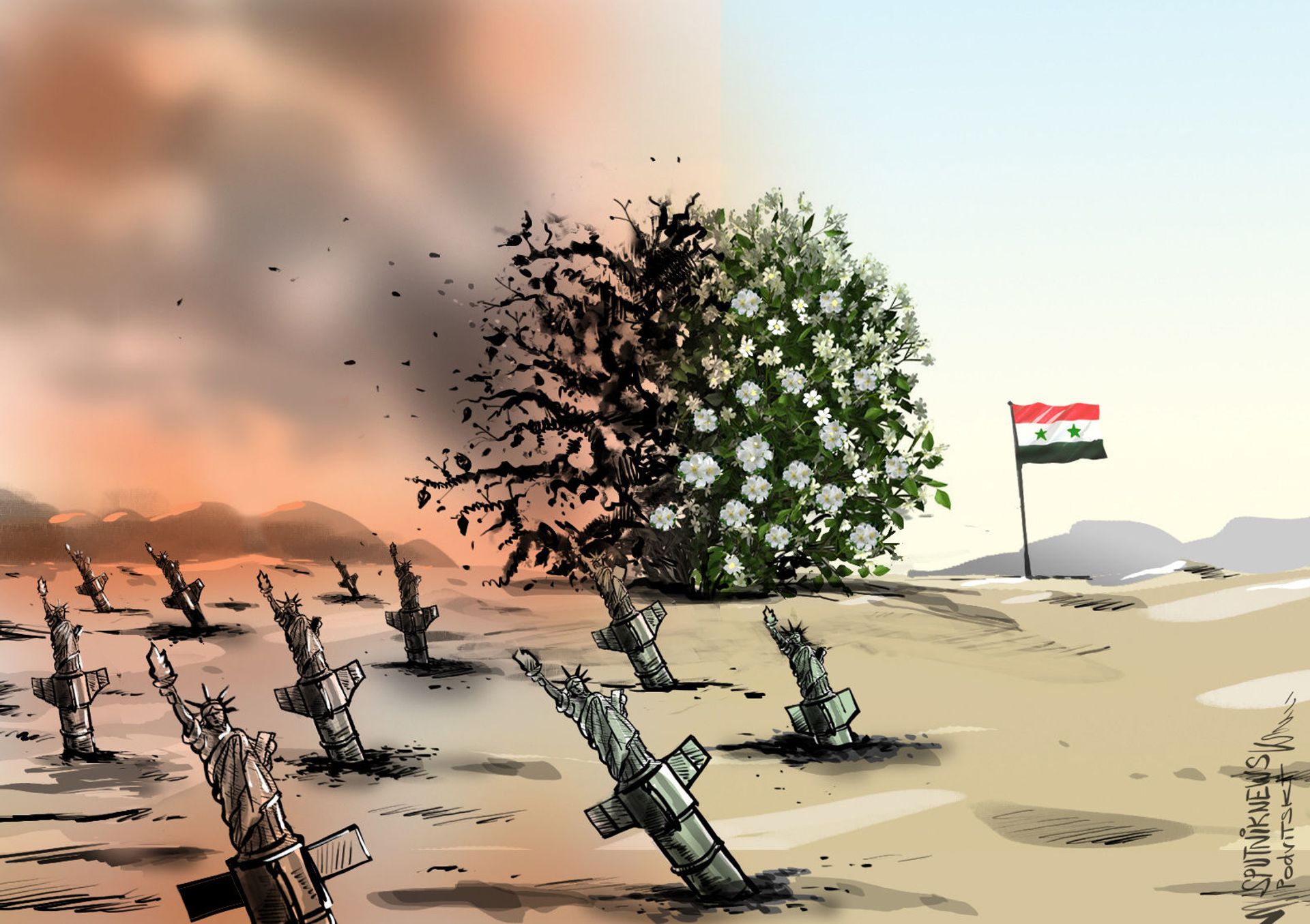 Bộ Ngoại giao Nga: Những đoàn xe Mỹ hàng ngày chở dầu và ngũ cốc từ Syria sang Iraq - Sputnik Việt Nam, 1920, 30.03.2021