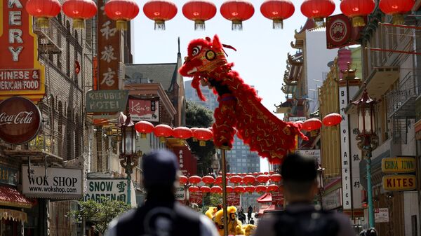 Biểu diễn Múa Lân ở Khu phố người Hoa tại San Francisco - Sputnik Việt Nam