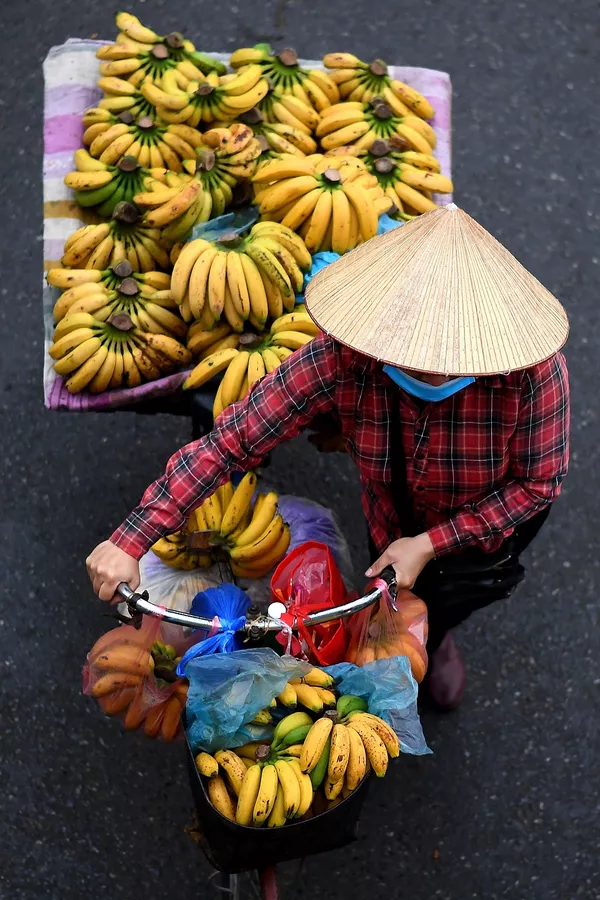 Hàng chuối trên xe đạp ở Hà Nội Hàng chuối trên xe đạp ở Hà Nội - Sputnik Việt Nam