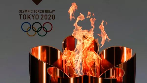 Ngọn lửa olympic của Thế vận hội Olympic ở Tokyo-2020. - Sputnik Việt Nam