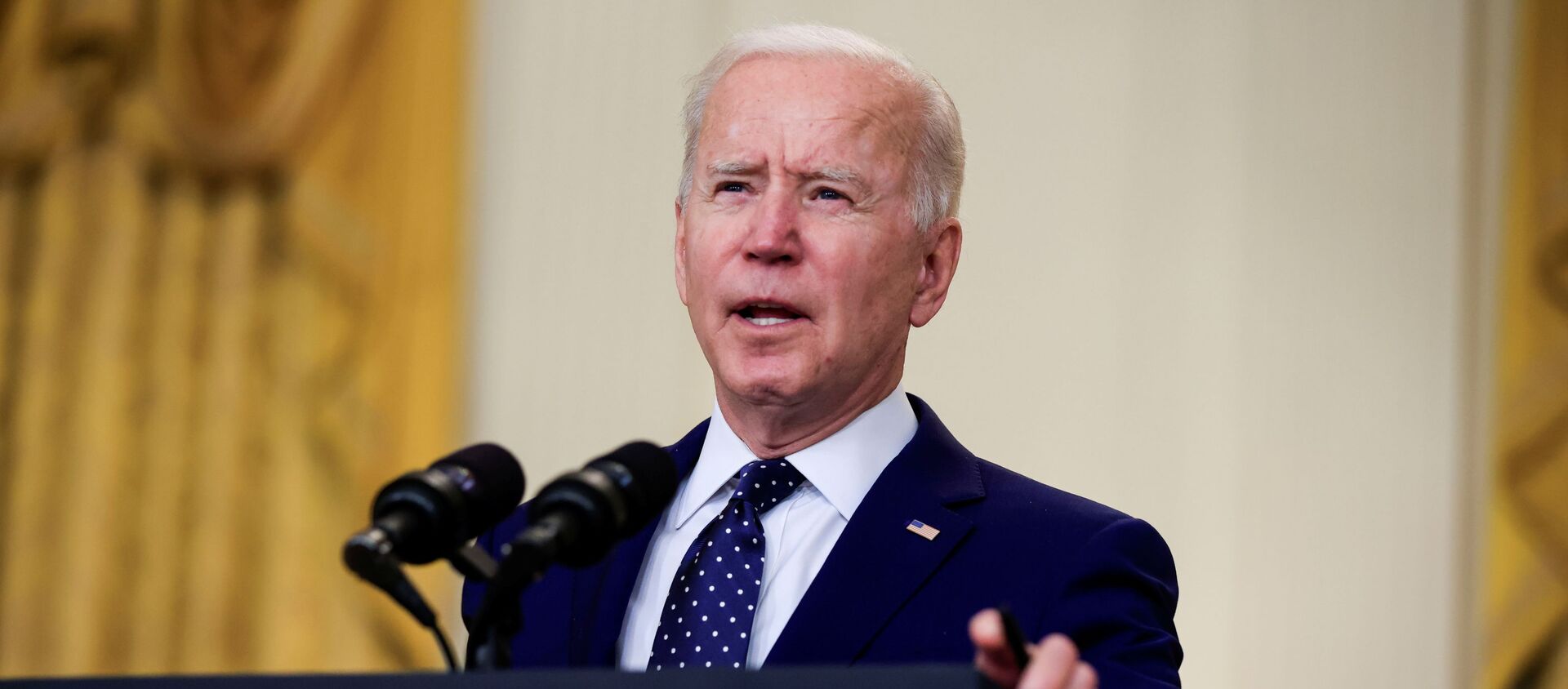 Tổng thống Hoa Kỳ Joe Biden có bài phát biểu về Nga tại Sảnh Đông của Nhà Trắng ở Washington DC, Hoa Kỳ. - Sputnik Việt Nam, 1920, 25.05.2021