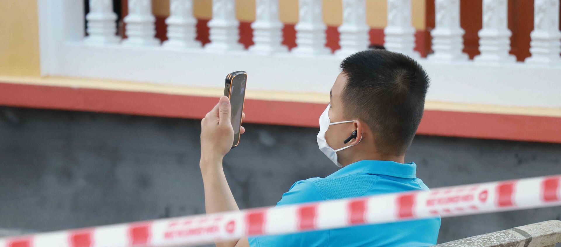 Các công dân đang được cách ly ở Trung đoàn bộ binh 126 (Bộ chỉ huy quân sự tỉnh Hưng Yên). - Sputnik Việt Nam, 1920, 05.05.2021