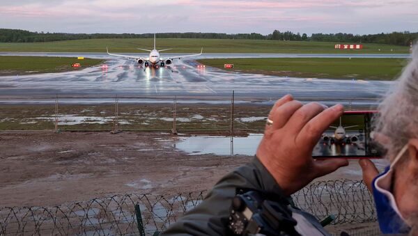 Máy bay Ryanair tại sân bay Vilnius. - Sputnik Việt Nam