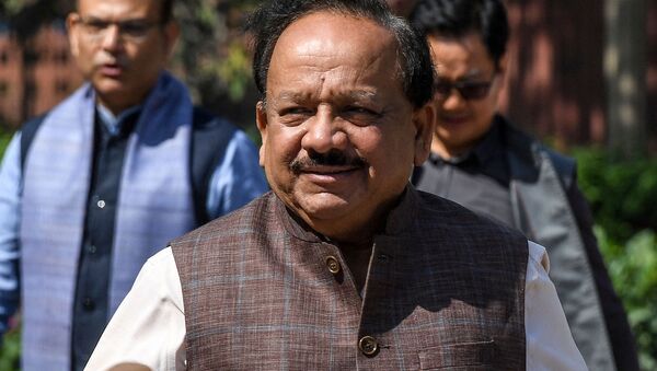 Bộ trưởng Y tế Ấn Độ  Harsh Vardhan. - Sputnik Việt Nam