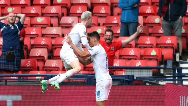 Trận đấu vòng bảng của Giải Vô địch Bóng đá châu Âu EURO 2020 giữa đội tuyển Scotland và đội tuyển CH Séc - Sputnik Việt Nam