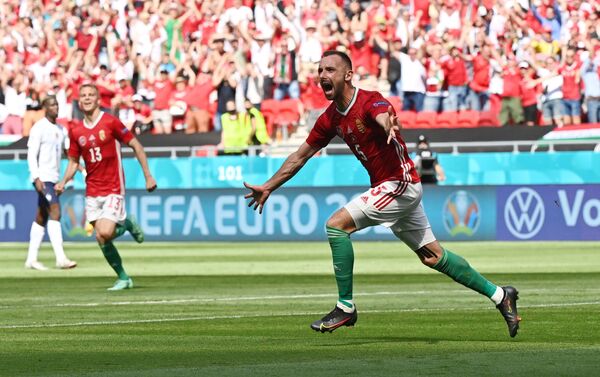 Trận đấu vòng bảng của Giải Vô địch Bóng đá châu Âu EURO 2020 giữa đội tuyển Hungary và đội tuyển Pháp - Sputnik Việt Nam