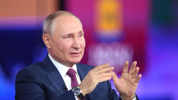 Giao lưu trực tuyến với Tổng thống Nga Vladimir Putin 2021 - Sputnik Việt Nam