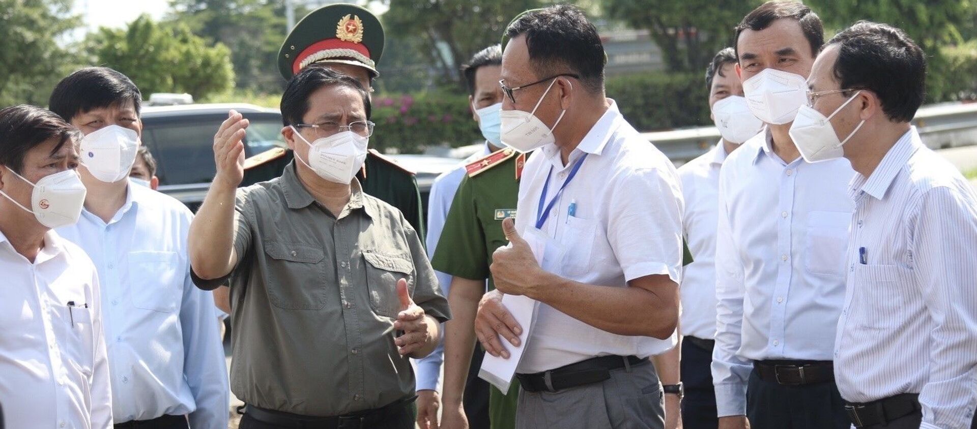 Thủ tướng Phạm Minh Chính kiểm tra công tác phòng, chống dịch COVID-19 tại TP. Hồ Chí Minh - Sputnik Việt Nam, 1920, 12.07.2021