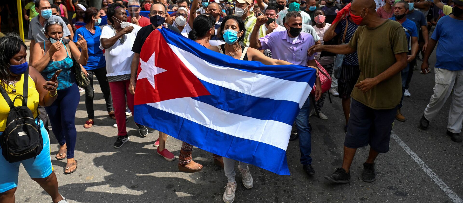Biểu tình chống đối ở Havana Biểu tình chống đối ở Havana - Sputnik Việt Nam, 1920, 14.07.2021