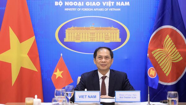 Bộ trưởng Ngoại giao Bùi Thanh Sơn dự tại Hội nghị đặc biệt Bộ trưởng Ngoại giao ASEAN - Hoa Kỳ. - Sputnik Việt Nam