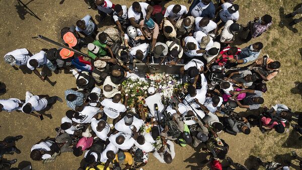 Báo chí và những người ủng hộ Tổng thống bị ám sát Jovenel Moise, Haiti - Sputnik Việt Nam