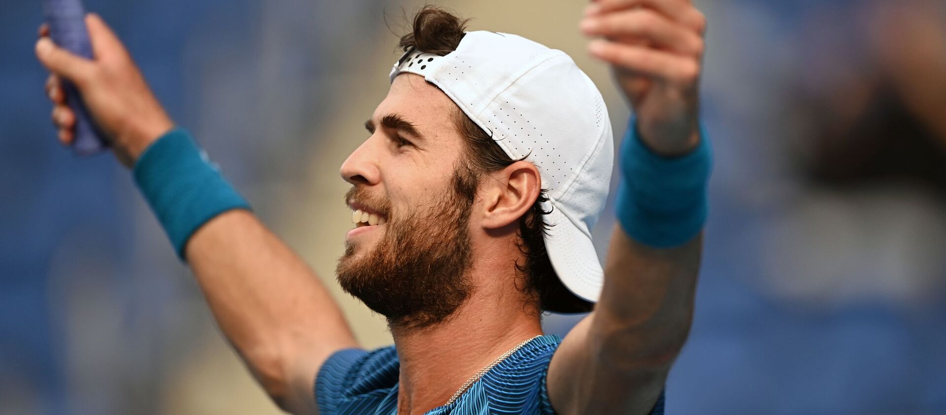 Karen Khachanov trong trận đấu quần vợt tại Thế vận hội mùa hè XXXII ở Tokyo - Sputnik Việt Nam, 1920, 30.07.2021