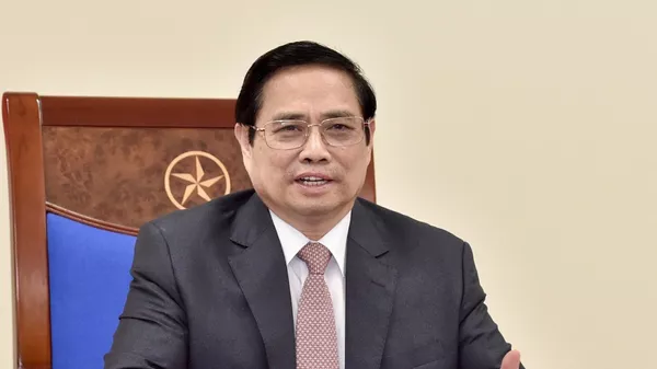 Thủ tướng Phạm Minh Chính điện đàm với Tổng Giám đốc Tập đoàn AstraZeneca Pascal Soriot. - Sputnik Việt Nam