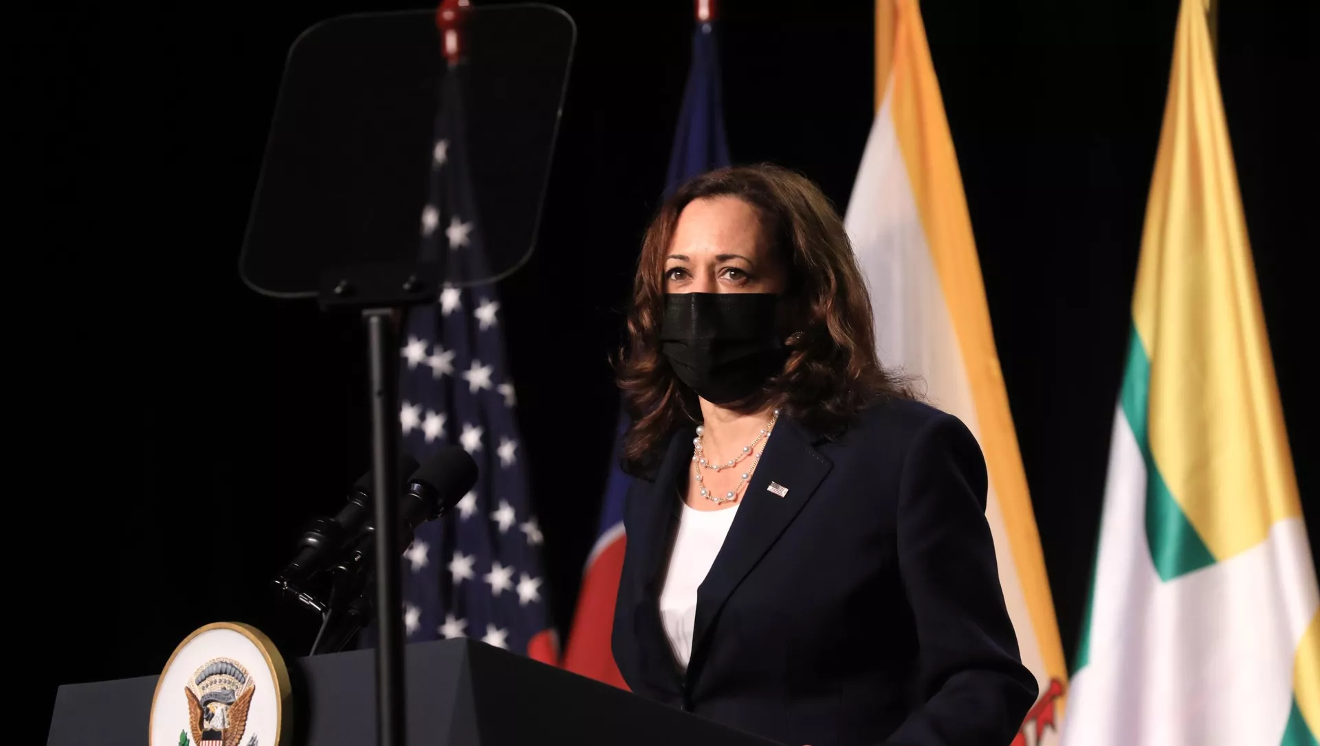 Phó Tổng thống Hoa Kỳ Kamala Harris phát biểu tại Lễ khai trương Văn phòng khu vực Đông Nam Á của Trung tâm Phòng ngừa và Kiểm soát Bệnh tật Hoa Kỳ (CDC) tại Hà Nội. Phó Tổng thống Hoa Kỳ Kamala Harris phát biểu tại Lễ khai trương Văn phòng khu vực Đông Nam Á của Trung tâm Phòng ngừa và Kiểm soát Bệnh tật Hoa Kỳ (CDC) tại Hà Nội. - Sputnik Việt Nam, 1920, 25.08.2021