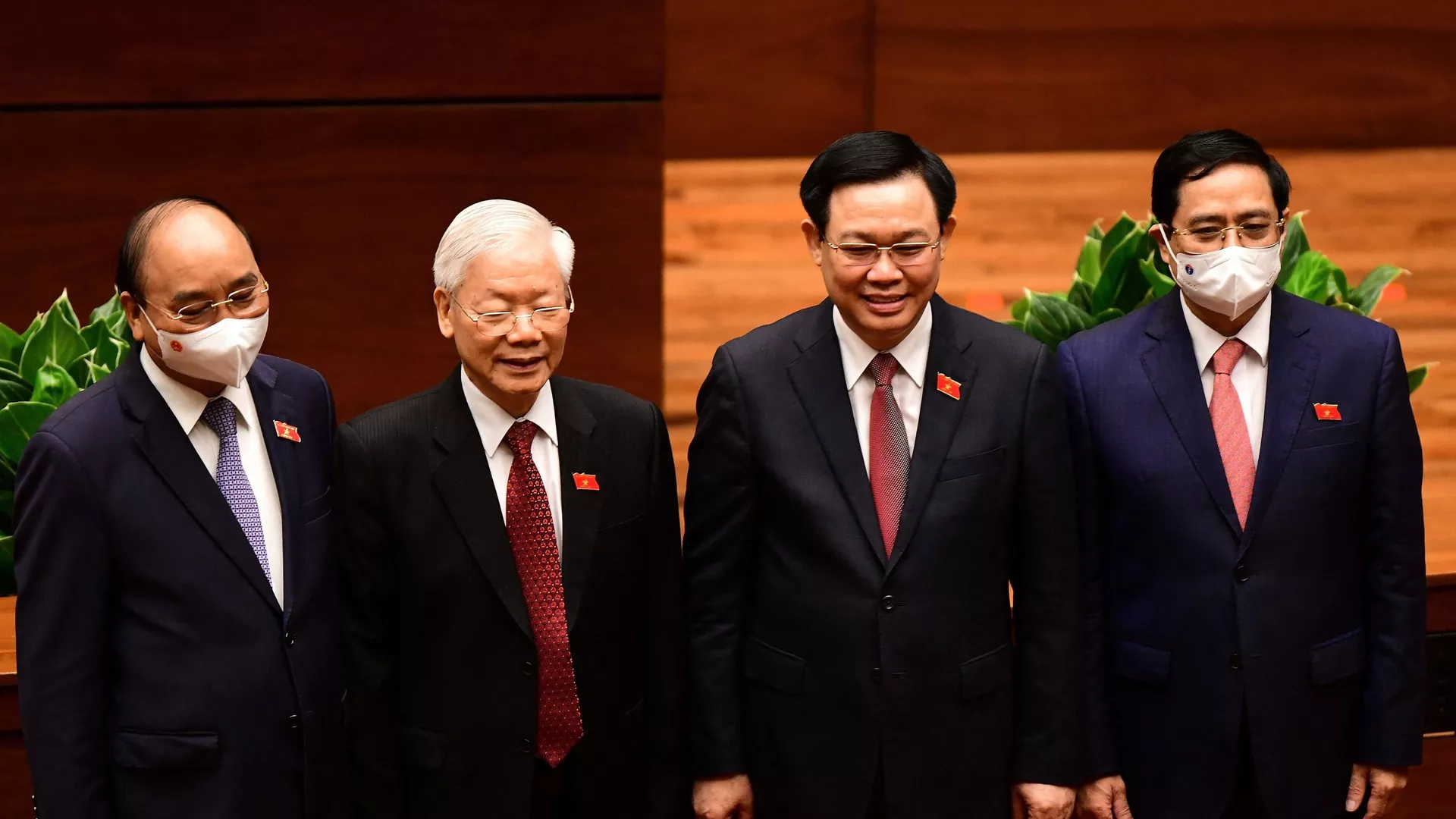 Tổng Bí thư Nguyễn Phú Trọng, Chủ tịch nước Nguyễn Xuân Phúc, Thủ tướng Phạm Minh Chính, Chủ tịch Quốc hội Vương Đình Huệ. Tổng Bí thư Nguyễn Phú Trọng, Chủ tịch nước Nguyễn Xuân Phúc, Thủ tướng Phạm Minh Chính, Chủ tịch Quốc hội Vương Đình Huệ. - Sputnik Việt Nam, 1920, 03.09.2021