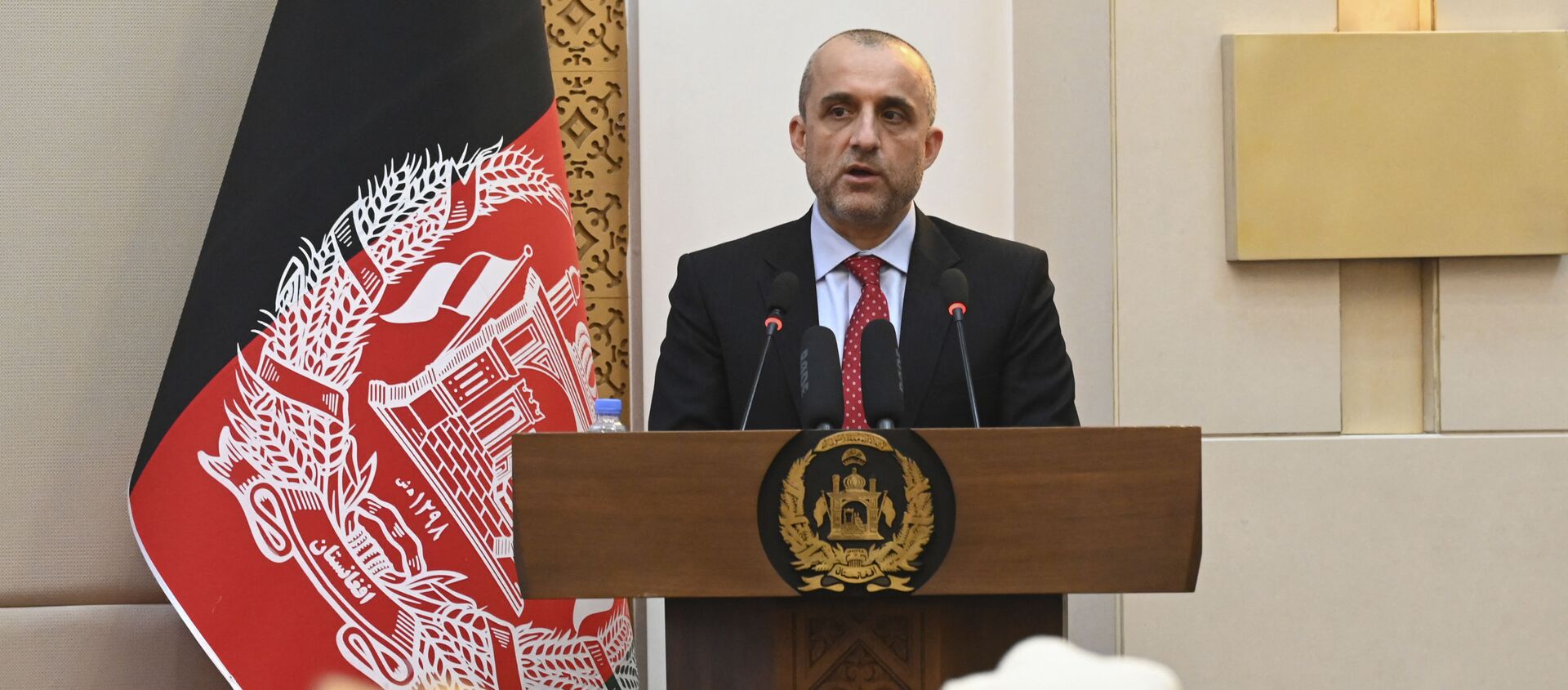 Cựu Phó Tổng thống Afghanistan Amrullah Saleh tại một sự kiện tại Phủ Tổng thống Afghanistan ở Kabul - Sputnik Việt Nam, 1920, 03.09.2021