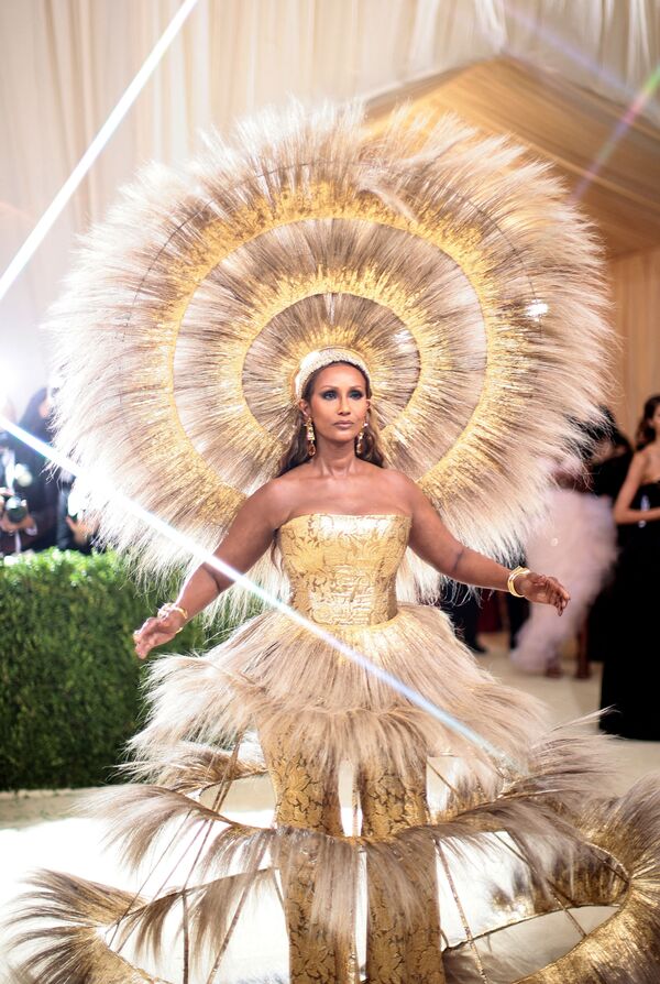 Iman tại Met Gala năm 2021 ở New York  - Sputnik Việt Nam