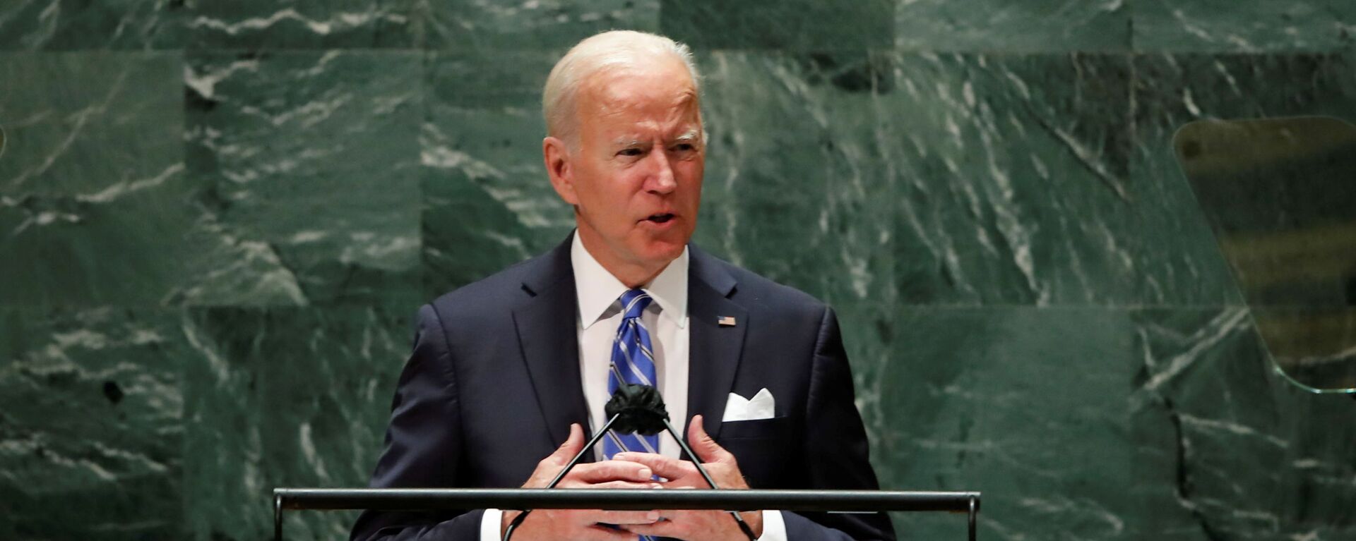 Tổng thống Joe Biden tại phiên họp thường niên lần thứ 76 của Đại hội đồng Liên Hợp Quốc - Sputnik Việt Nam, 1920, 28.03.2022