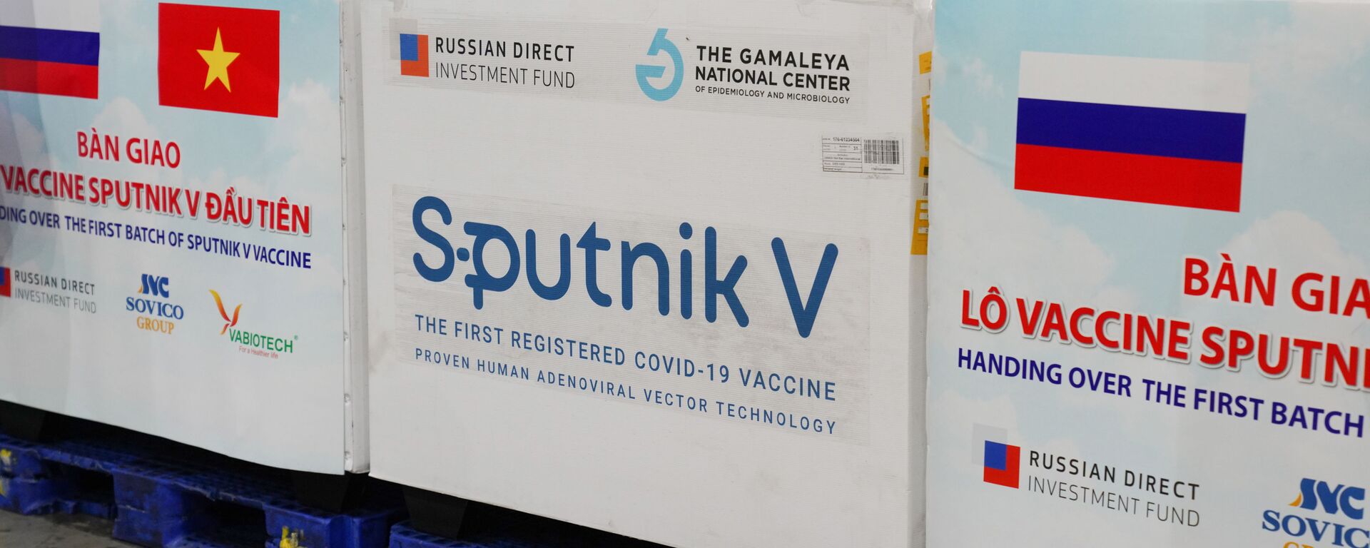 Cận cảnh những liều vaccine Sputnik V đầu tiên về Việt Nam - Sputnik Việt Nam, 1920, 10.12.2021