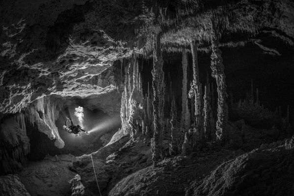 Ảnh “Hang động cổ đại” của Tom St George, giành giải thưởng Black &amp; White, cuộc thi 2021 Ocean Art Underwater Photo - Sputnik Việt Nam