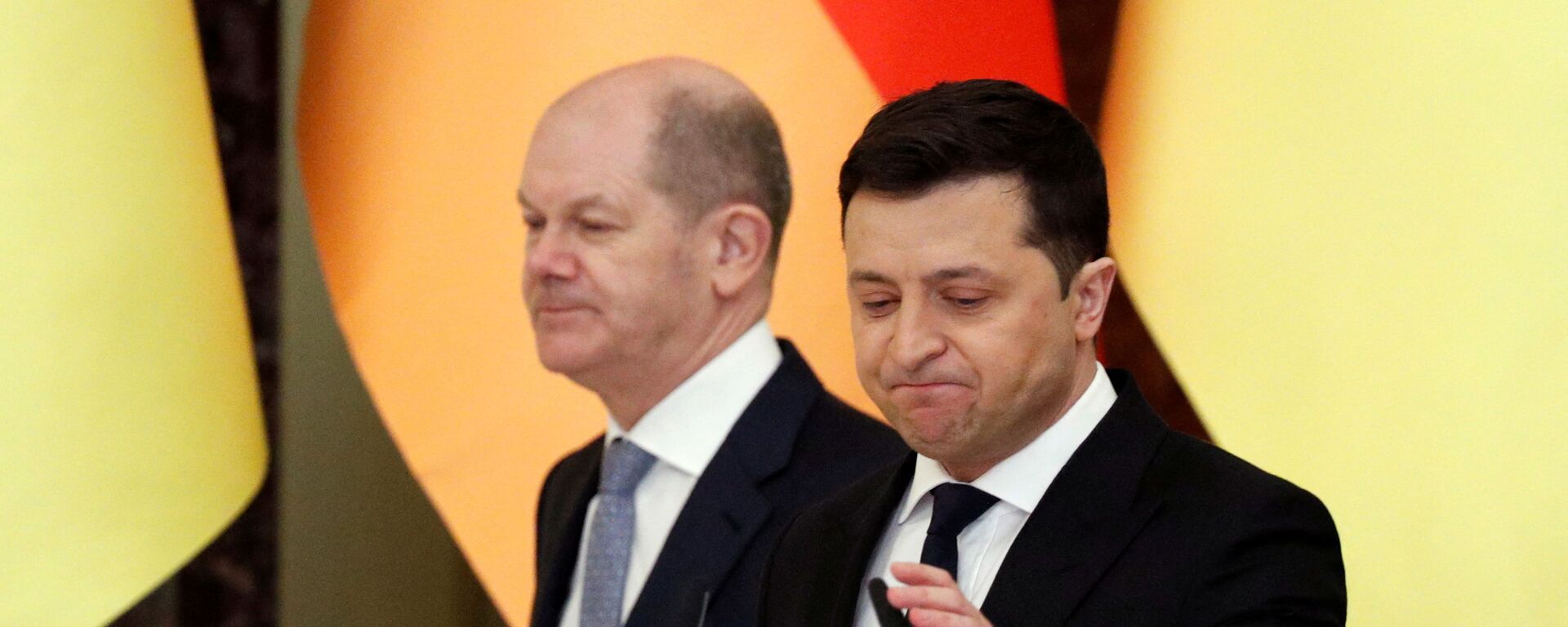 Thủ tướng Đức Olaf Scholz và Tổng thống Ukraina Vladimir Zelensky tại Kiev - Sputnik Việt Nam, 1920, 14.02.2022