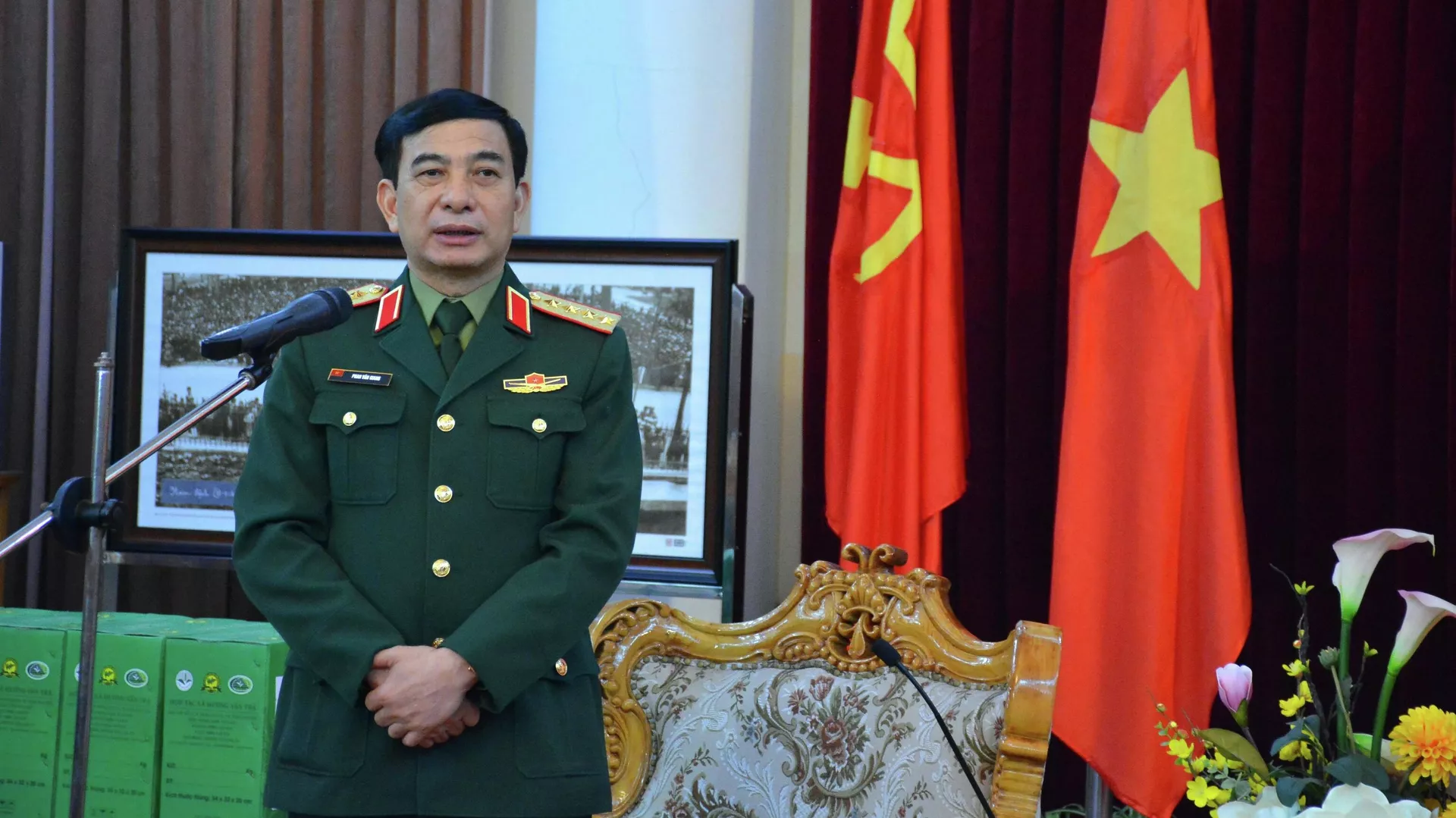 Đại tướng Phan Văn Giang, Bộ trưởng Bộ Quốc phòng phát biểu chúc Tết tỉnh Nam Định Đại tướng Phan Văn Giang, Bộ trưởng Bộ Quốc phòng phát biểu chúc Tết tỉnh Nam Định - Sputnik Việt Nam, 1920, 15.02.2022